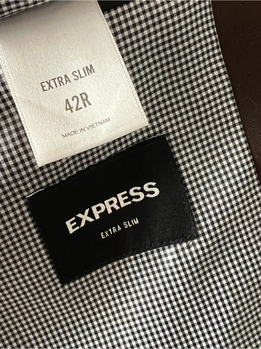 NWT Express Blazer Jacket Mens 42R Formal Business Extra Slim Fit